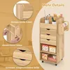 Carrello COSTWAY con 3 cassetti, carrello artigianale con 2 Anteprima dell’immagine prodotto 7
