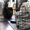 QUVIO Großer Aufbewahrungskorb aus Metall - Geflochtener Produktbild-Vorschau 5