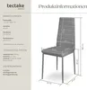 tectake® Set Esszimmerstuhl Thomas gepolstert mit Produktbild-Vorschau 5