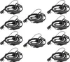 A collection of nine identical headsets arranged in a grid. Produktbild-Vorschau