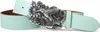 Ledergürtel Damen Echtleder 4 cm, Kolibri-Schnalle silber, Produktbild-Vorschau 1