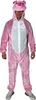 Rosa Schwein Ganzkörper-Overall Kostüm XXXXL mit Kapuze und Produktbild-Vorschau 1
