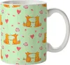 Mr. & Mrs. Panda Kaffeebecher Füchse Liebe - Grün - Produktbild-Vorschau 1
