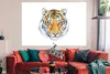 MuchoWow® Poster Tiger - Kopf - Gelb 180x120 cm - Produktbild-Vorschau 2