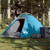 vidaXL Tente de camping dôme 4 personnes bleue étanche à Voir les images du produit 2