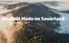 Aerial view of misty mountains covered in trees. Podgląd zdjęcia produktu