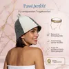 Cappello da sauna Lowell in feltro, motivo grigio/bianco, Anteprima dell’immagine prodotto 2