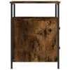 vidaXL Table de nuit chêne fumé 44x45x60 cm bois composite Voir les images du produit 6