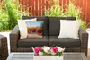 MuchoWow® Outdoor Kissen - Traktor - Rot - Sonnenblume - Produktbild-Vorschau 5