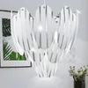 Hängeleuchte, Glas gestreift, Stahl, Chrom, 39 cm Produktbild-Vorschau 10