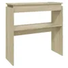 vidaXL Stolik konsola dąb sonoma 80x30x80 cm materiał Podgląd zdjęcia produktu 1