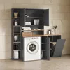 Waschmaschinenschrank Livinity Paolina Anthrazit/Goldkraft Produktbild-Vorschau 4