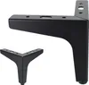 Two black metal furniture legs against a white background. Voir les images du produit