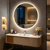 WISFOR Badspiegel met verlichting, 90 cm, ronde Productafbeelding-voorbeeld 2