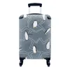 MuchoWow® Koffer Handgepäck Trolley Rollkoffer Kleine Produktbild-Vorschau 1