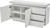 OKWISH Buffet Bas LED Avec 3 Tiroirs Et 2 Portes, Meuble De Voir les images du produit 9