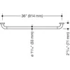 HEWI 801.36US150 90 Haltegriff (USA) Serie 801 Produktbild-Vorschau 1