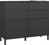 Kommode "Haama" 3-türig, schwarz-matt Produktbild-Vorschau 1