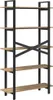 vidaXL Regał dębowy Artisan 100 x 33,5 x 178 cm materiał Podgląd zdjęcia produktu 7
