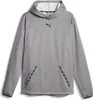 Puma Fit Taped Fleece Kapuzen Sweatshirt, grau, S, Herren Produktbild-Vorschau 1