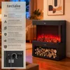 Elektrický krb Leora, 2 nastavení teploty, termostat, efekt Náhled obrázku produktu 2