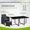 Juskys Polyrattan Sitzgruppe Baracoa XL 11-teilig Produktbild-Vorschau 3
