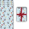 Hellblaues Kinder Geschenkpapier mit Zebras und Ballons - Produktbild-Vorschau 3