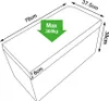 A diagram of a storage bench with dimensions and weight limit indicated. Náhľad obrázku produktu