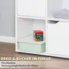 Libreria, scaffale verticale in MDF bianco con 8 scomparti Anteprima dell’immagine prodotto 6