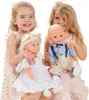 Robe de mariée de poupée Sissi avec voile, taille 28-35 cm Voir les images du produit 6