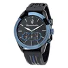 Maserati Herren Uhr TRAGUARDO Chronograph Silikon schwarz Produktbild-Vorschau 1