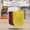 A pulse oximeter with its battery compartment open, showing two AAA batteries. Produktbild-Vorschau