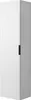 A white bathroom cabinet with a ribbed door and a black handle, shown from a side-angle against a white background. Podgląd zdjęcia produktu