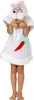 Hasen Kostüm für Kinder Kleid Gr. 104-140 weiß Tier Fasching Karneval Mottoparty Ostern Osterhase Mädchen Produktbild-Vorschau