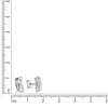 Zeeme Basic Ohrstecker 925/- Sterling Silber 1,0cm weiß Produktbild-Vorschau 2