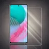 A transparent screen protector is shown placed over a smartphone screen. Produktbild-Vorschau