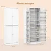 COSTWAY Küchenschrank hoch 170cm, Buffetschrank mit 4 Produktbild-Vorschau 6