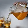 Teekanne gestreiftes Glas verdickter hitzebeständiger Produktbild-Vorschau 5