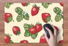 MuchoWow® Schreibtischunterlage Erdbeeren - Obst - Muster Produktbild-Vorschau 3