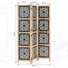 Homestyle4u Paravent Raumteiler 3 teilig Holz Trennwand Produktbild-Vorschau 2