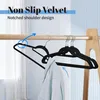 Kleiderbügel Samt 50er Set – Samtbügel schwarz - Rutschfest Produktbild-Vorschau 5