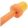 A close-up view of the head of an orange and yellow blinking light for a traffic cone. Produktbild-Vorschau