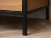 Schmale Kommode MAIRA – Eiche/Schwarz Produktbild-Vorschau 13