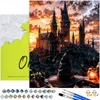 Peinture par numéros Adultes Fantasy Château de Poudlard Voir les images du produit 1