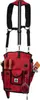 A red tool belt with suspenders, tools, and a first aid kit symbol. Produktbild-Vorschau