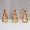 3er Set Vasen Glas H15cm Amber Orange Blumenvase Tischdeko Produktbild-Vorschau 4