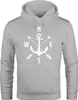 Kapuzen-Pullover Herren Anker Kompass Arrows Hoodie Produktbild-Vorschau 1