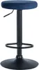 2er Set Barhocker Ponte Samt schwarz - blau Produktbild-Vorschau 3