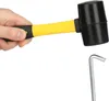 COM-FOUR® 2x Gummihammer mit Fiberglasschaft 560 g - GFK Produktbild-Vorschau 3