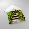Bilder auf glas - Asien natur park brücke - 30x30cm - Produktbild-Vorschau 2